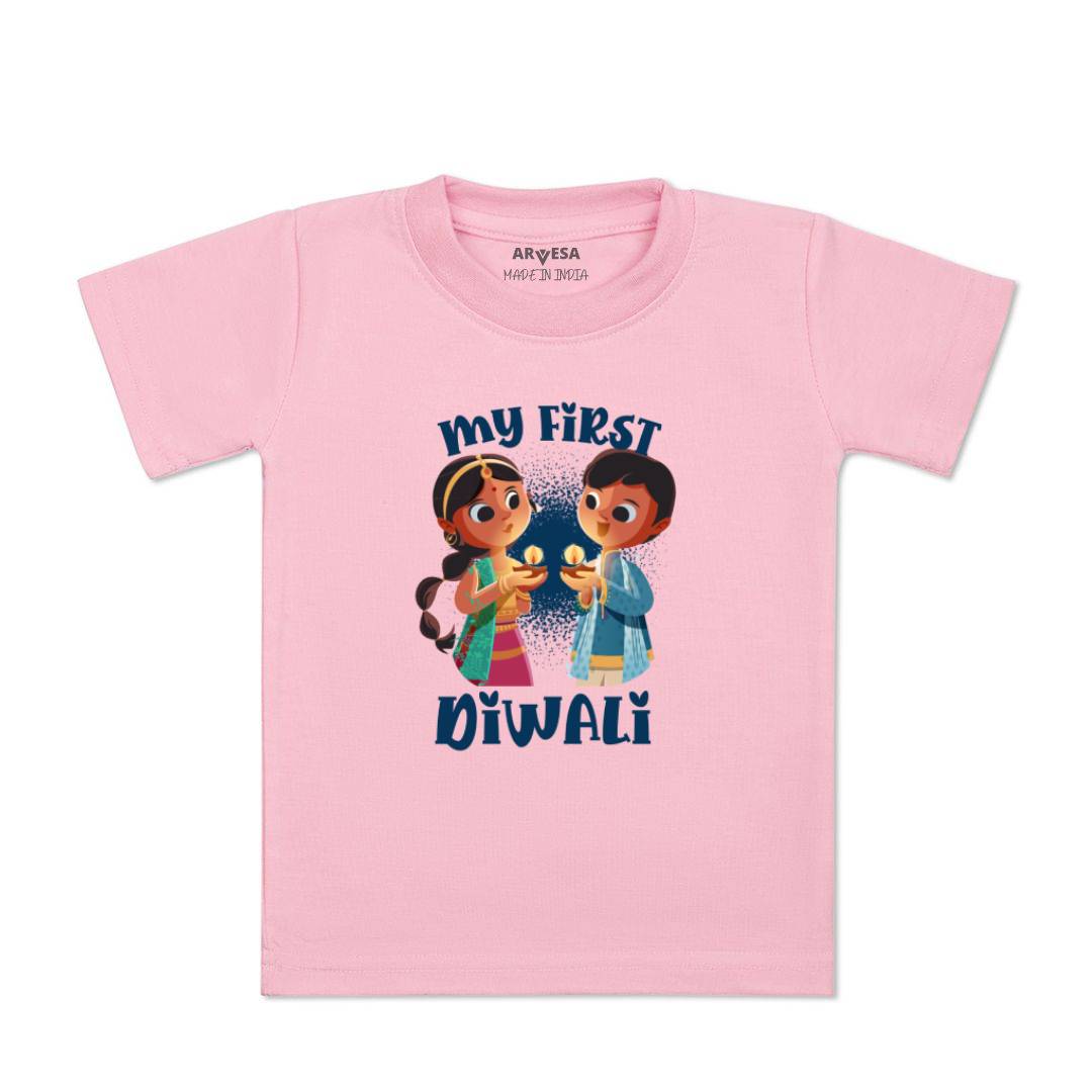 Arvesa Design-1103 Diwali My First Baby Boy and Baby Girl Dress .