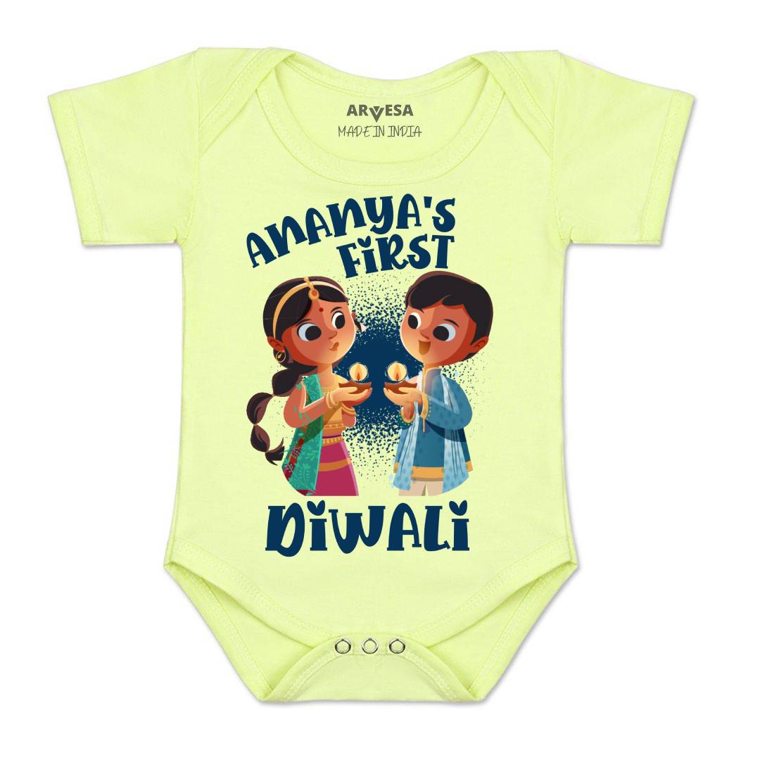 Arvesa My First Diwali Baby Boy & Girl Dress