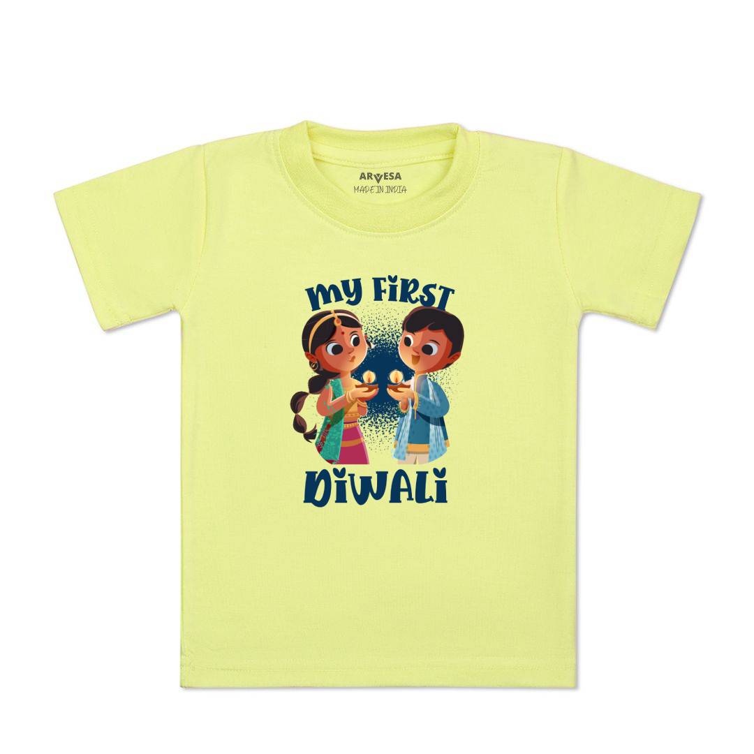 Arvesa Design-1103 Diwali My First Baby Boy and Baby Girl Dress .