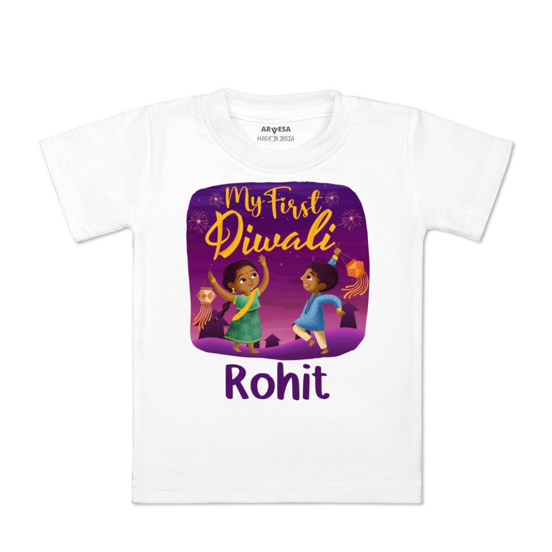 Arvesa My First Diwali Baby Boy & Girl Dress