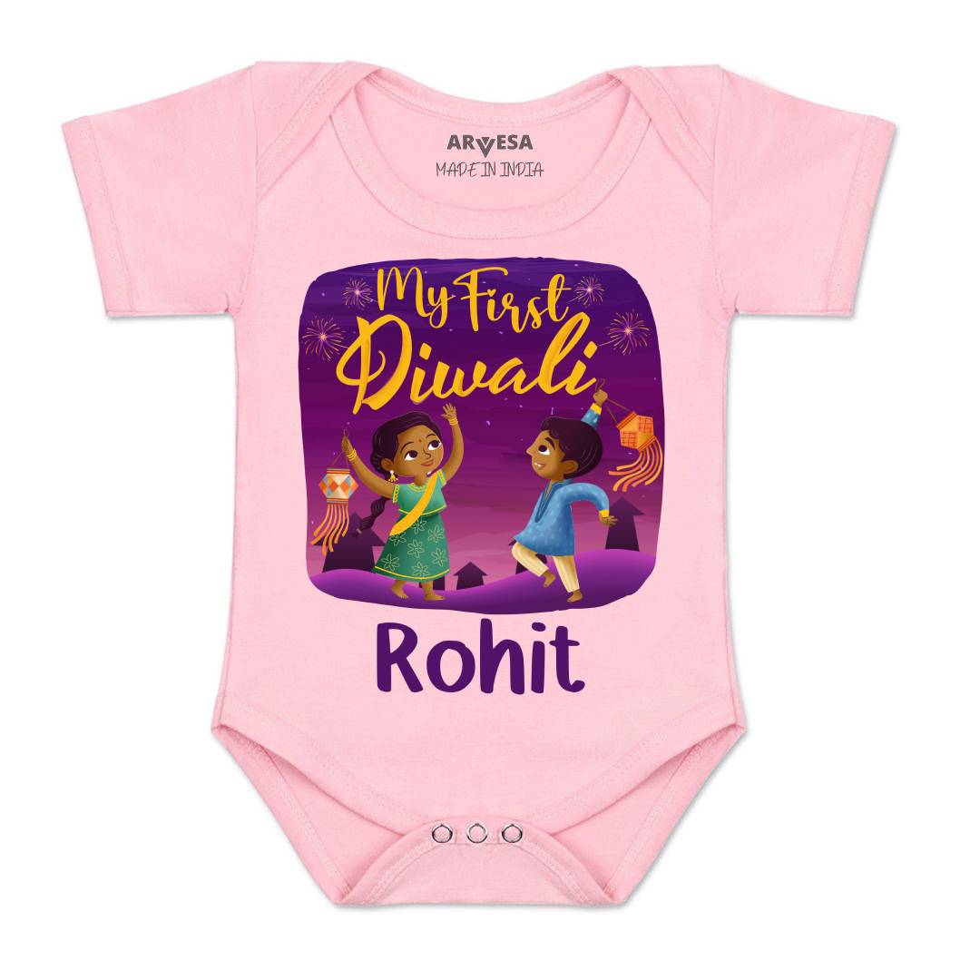 Arvesa My First Diwali Baby Boy & Girl Dress