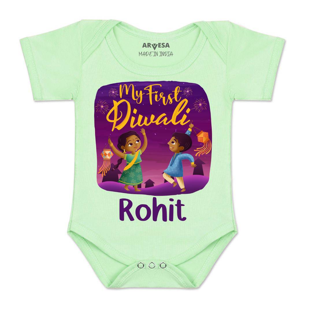Arvesa My First Diwali Baby Boy & Girl Dress
