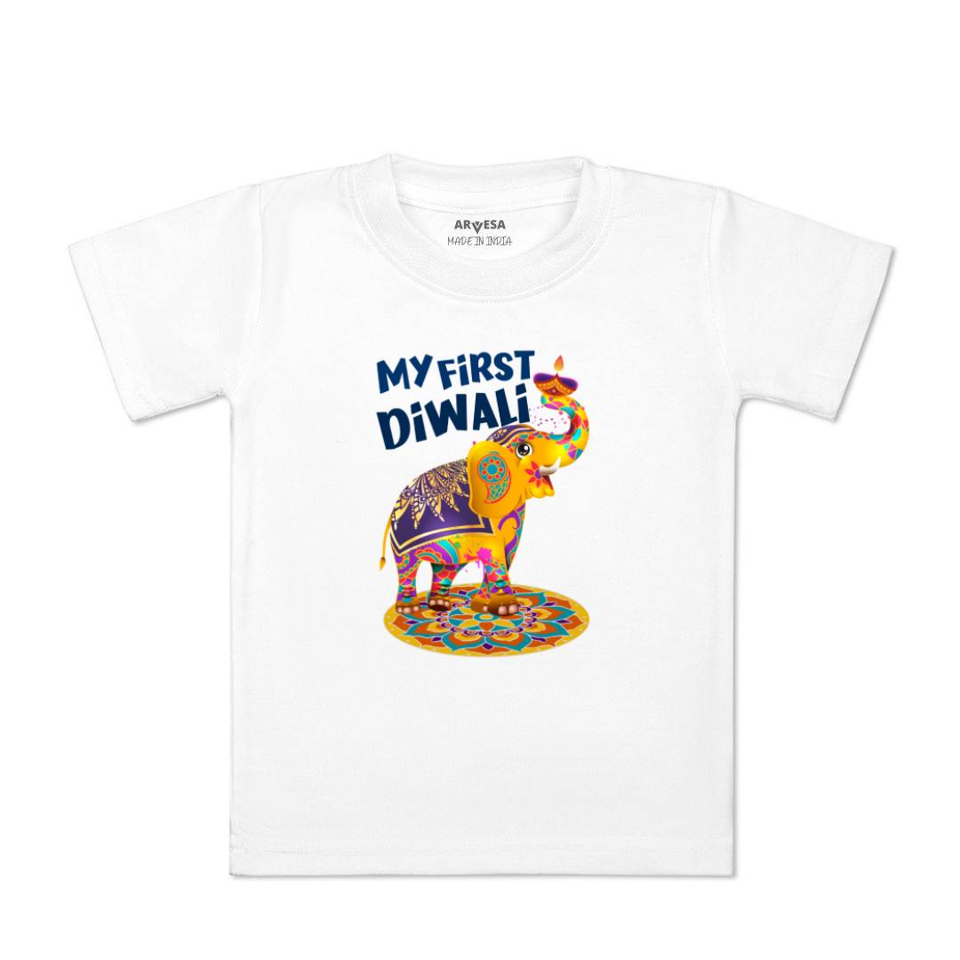 Arvesa Design-1106 Diwali My First Baby Boy and Baby Girl Dress .