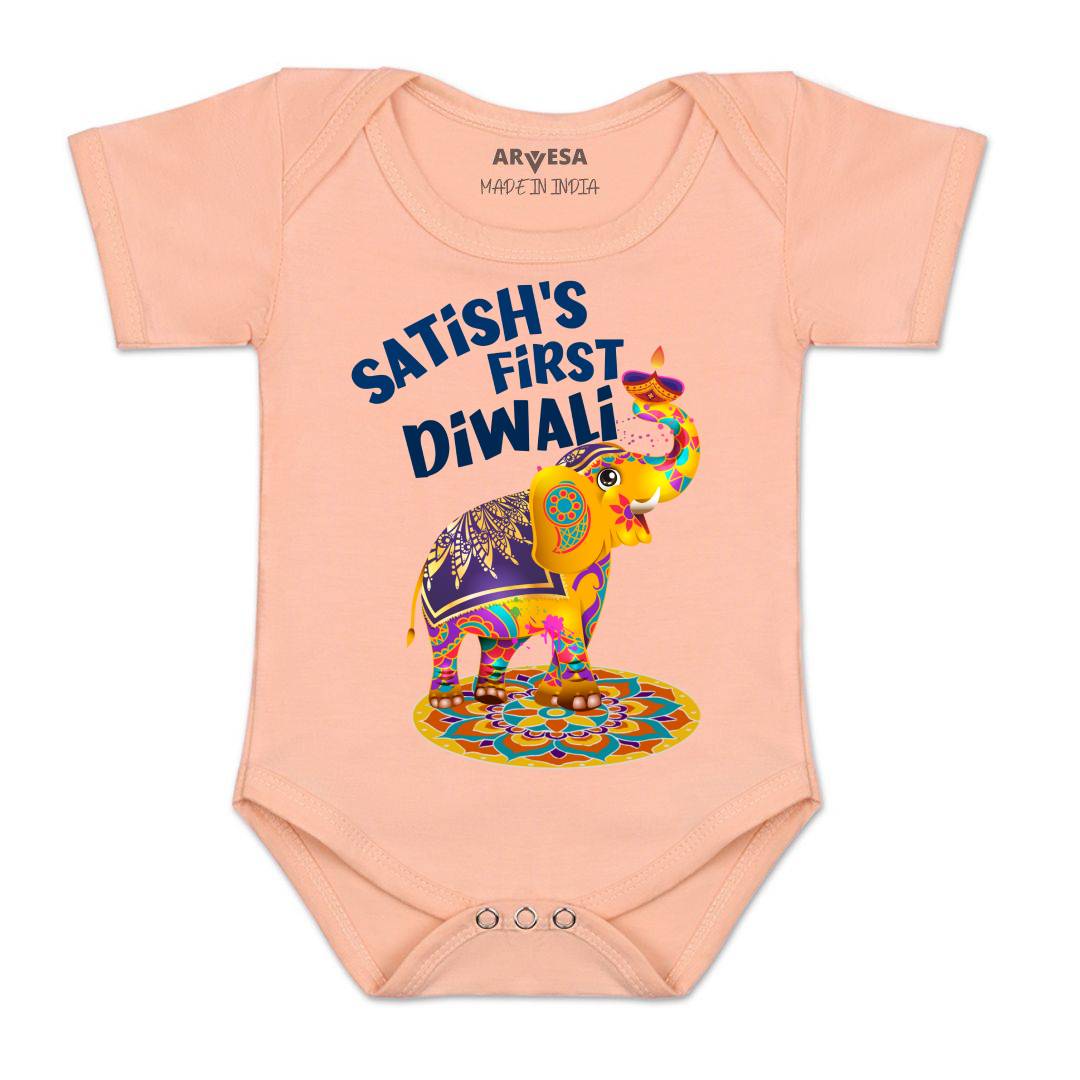 Arvesa My First Diwali Baby Boy & Girl Dress
