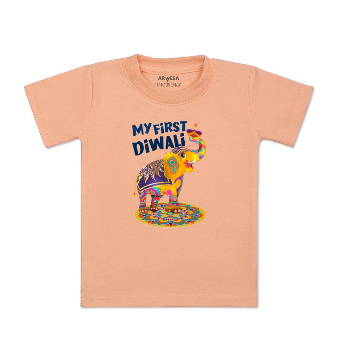 Arvesa Design-1106 Diwali My First Baby Boy and Baby Girl Dress .