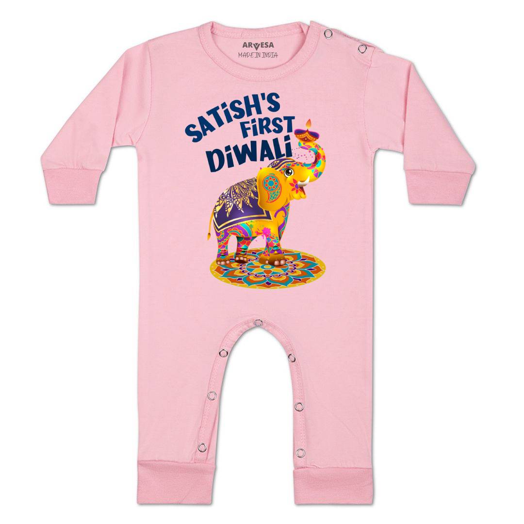 Arvesa My First Diwali Baby Boy & Girl Dress