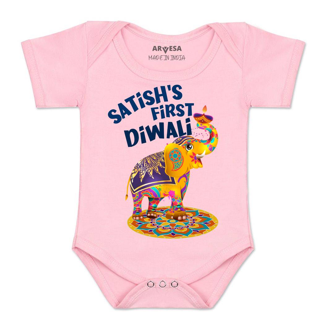 Arvesa My First Diwali Baby Boy & Girl Dress