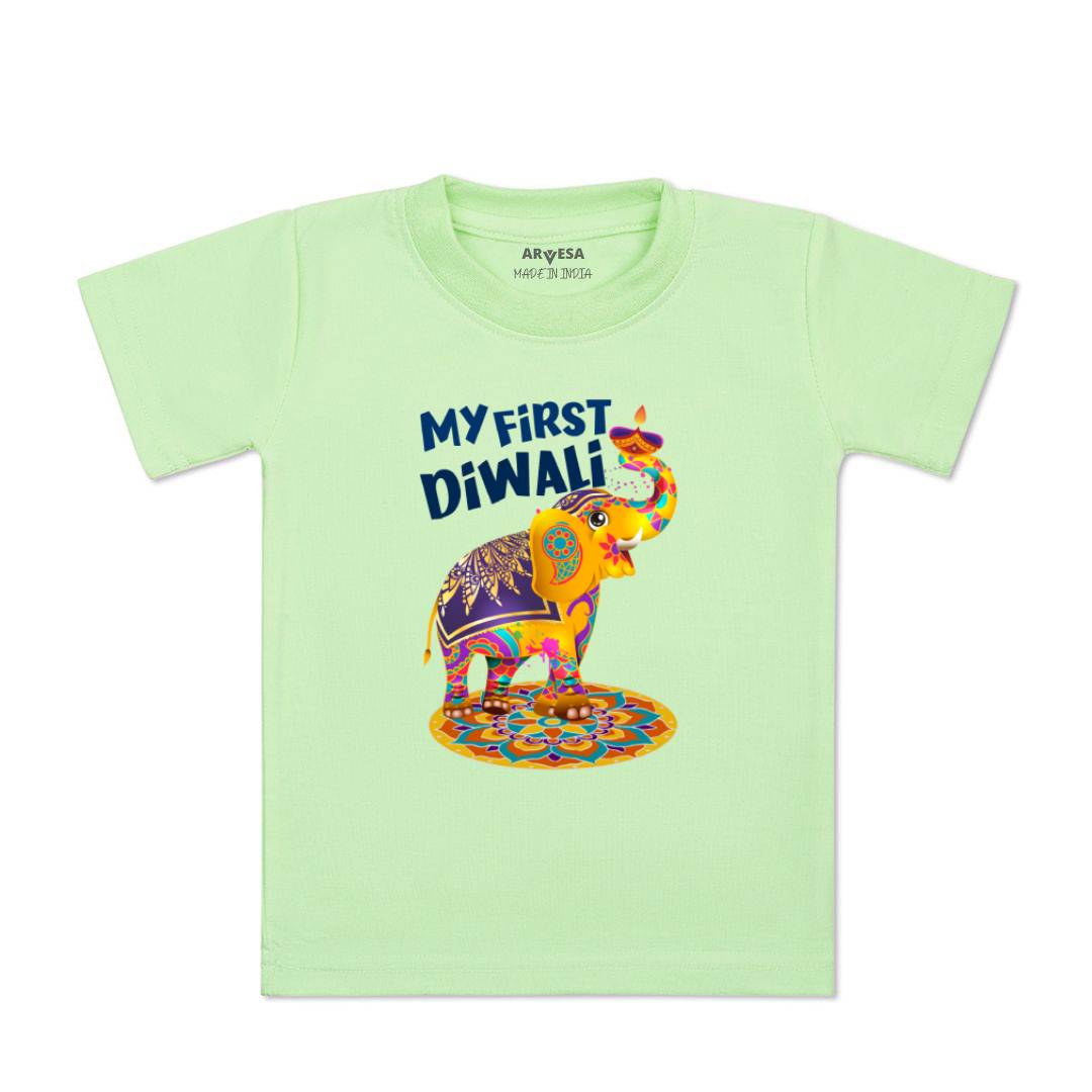 Arvesa Design-1106 Diwali My First Baby Boy and Baby Girl Dress .