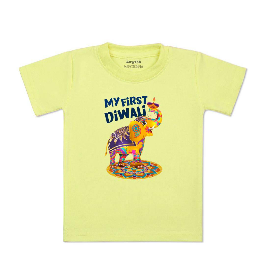 Arvesa Design-1106 Diwali My First Baby Boy and Baby Girl Dress .