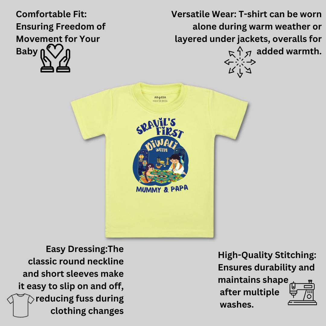 Arvesa My First Diwali Baby Boy & Girl Dress