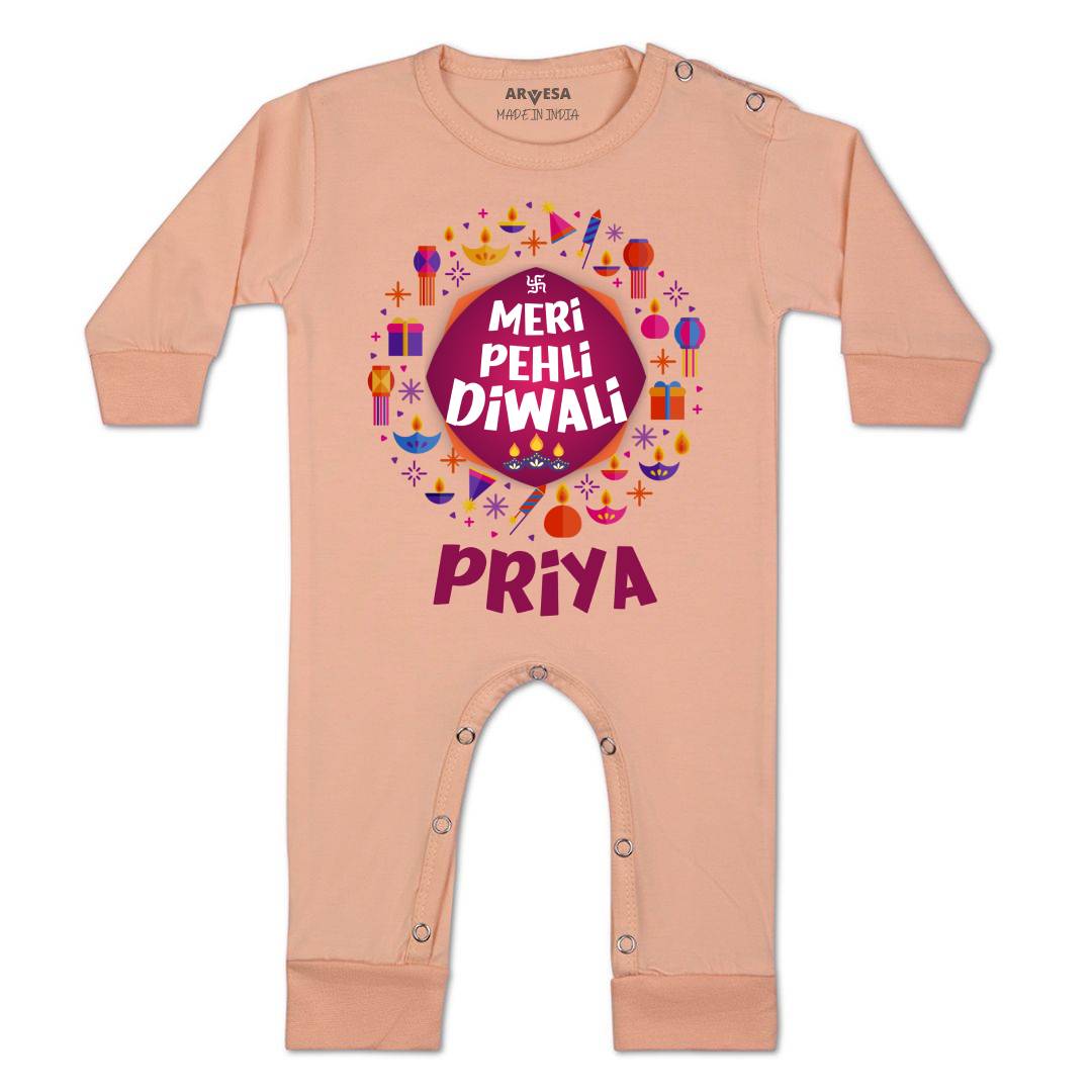 Arvesa My First Diwali Baby Boy & Girl Dress