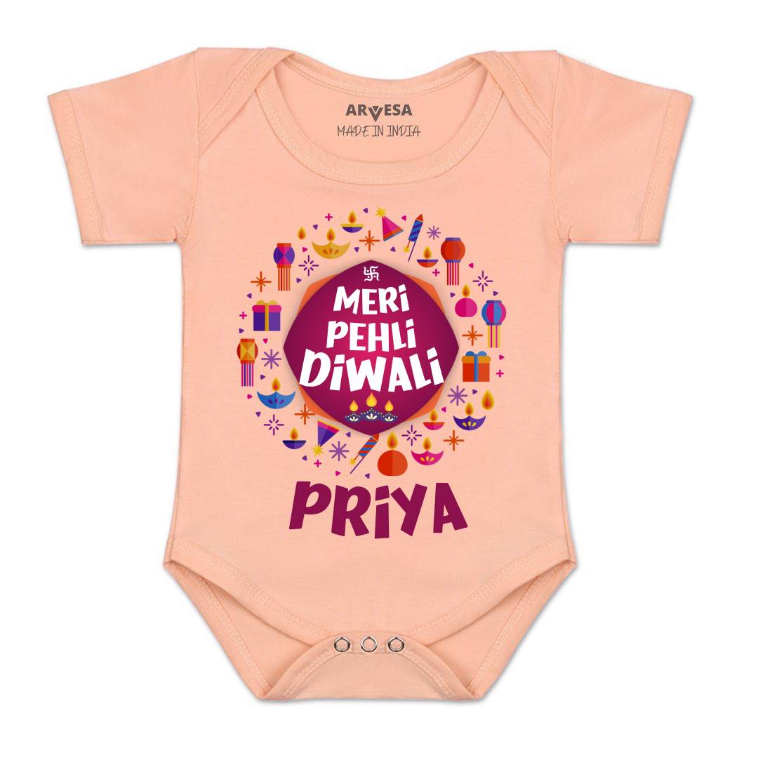 Arvesa My First Diwali Baby Boy & Girl Dress