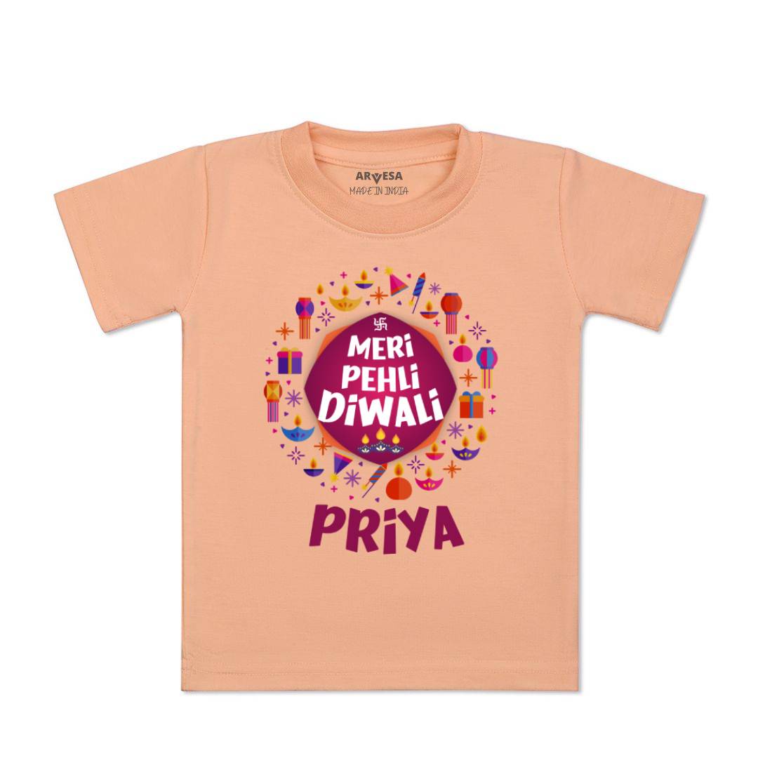 Arvesa My First Diwali Baby Boy & Girl Dress