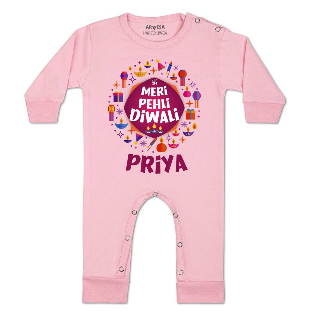 Arvesa My First Diwali Baby Boy & Girl Dress