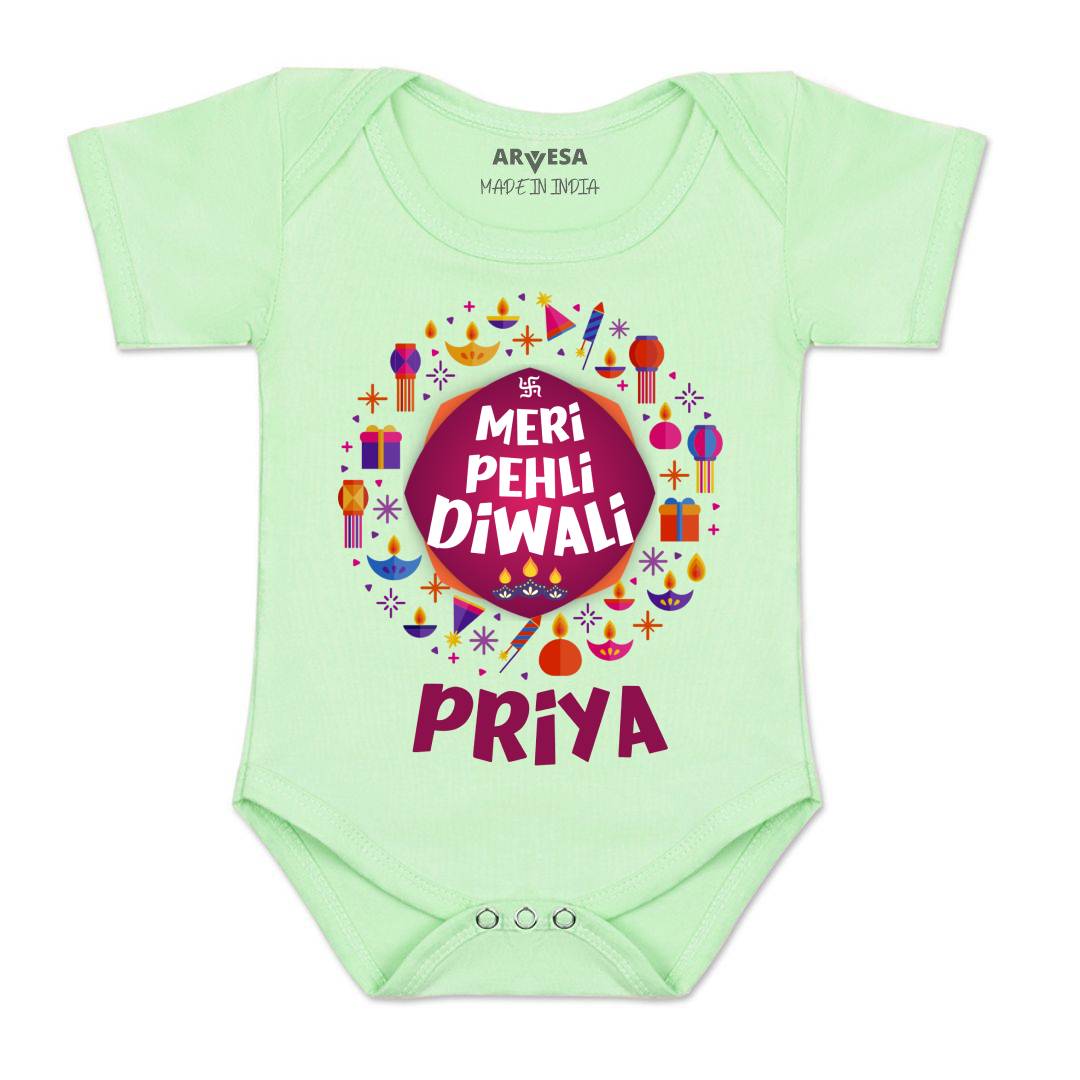 Arvesa My First Diwali Baby Boy & Girl Dress