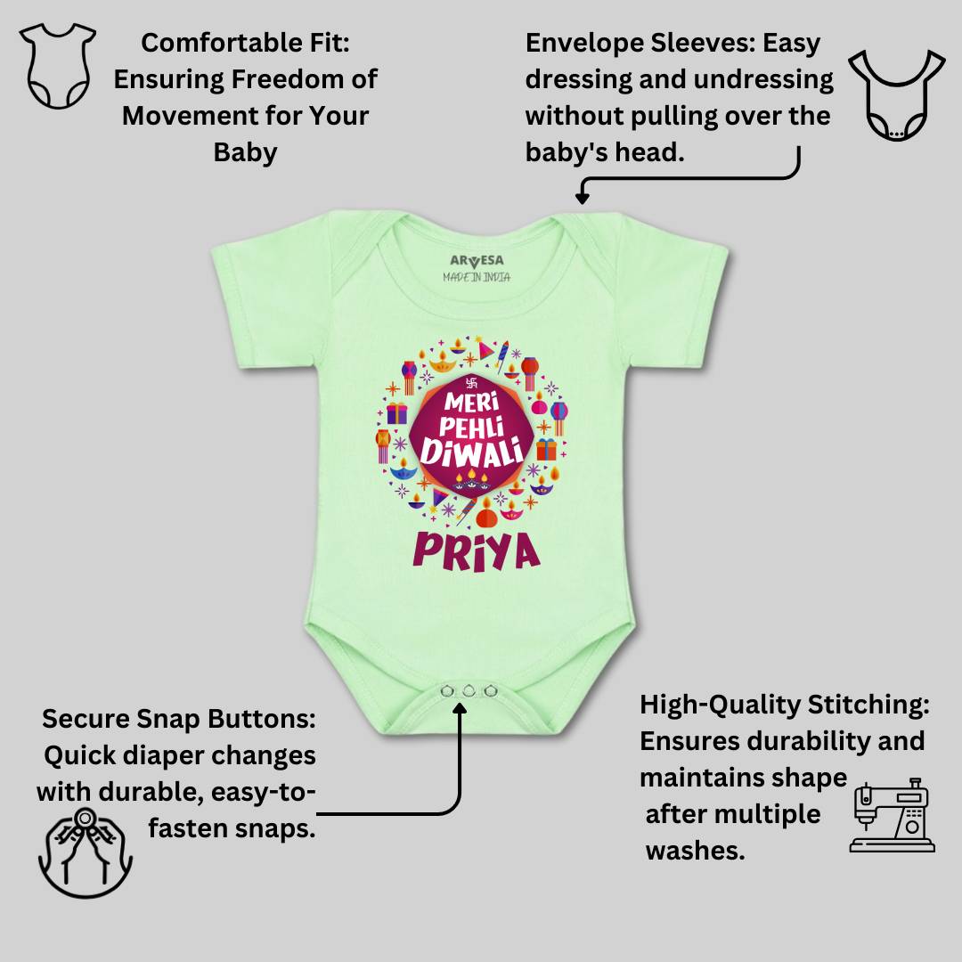 Arvesa My First Diwali Baby Boy & Girl Dress