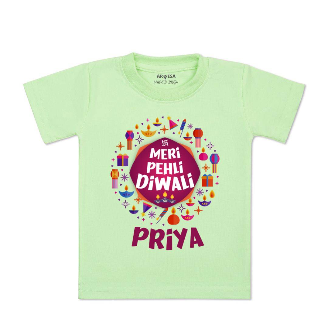 Arvesa My First Diwali Baby Boy & Girl Dress