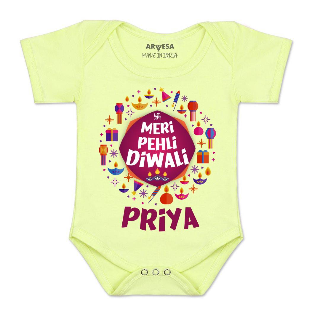 Arvesa My First Diwali Baby Boy & Girl Dress