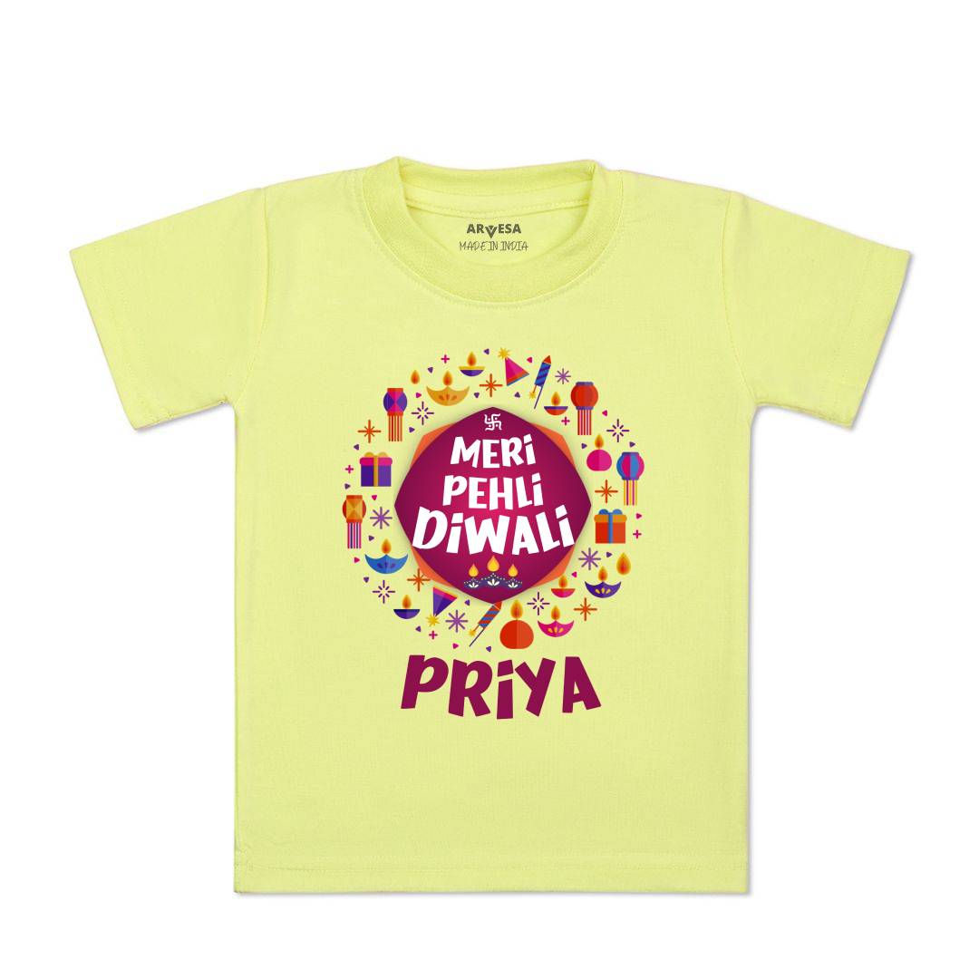 Arvesa My First Diwali Baby Boy & Girl Dress