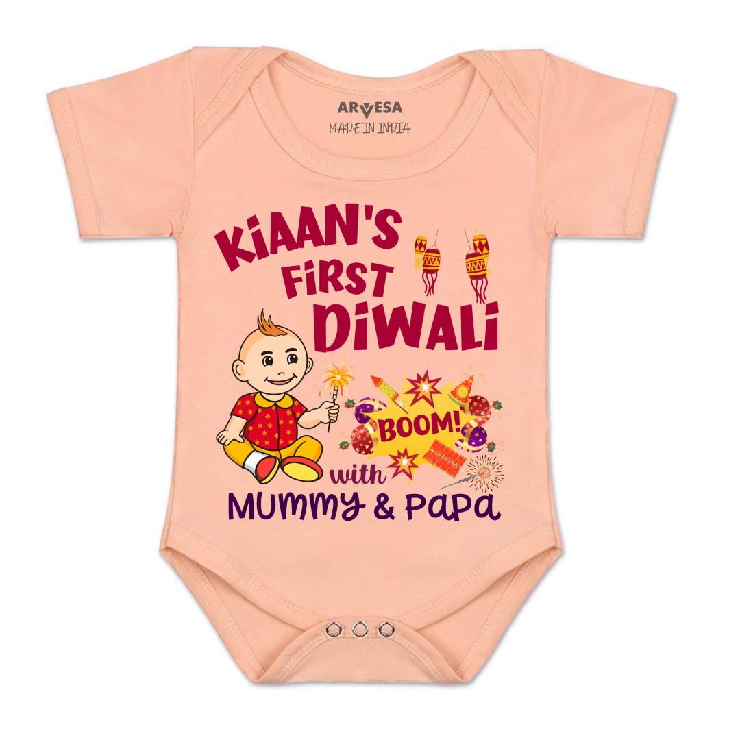 Arvesa My First Diwali Baby Boy & Girl Dress