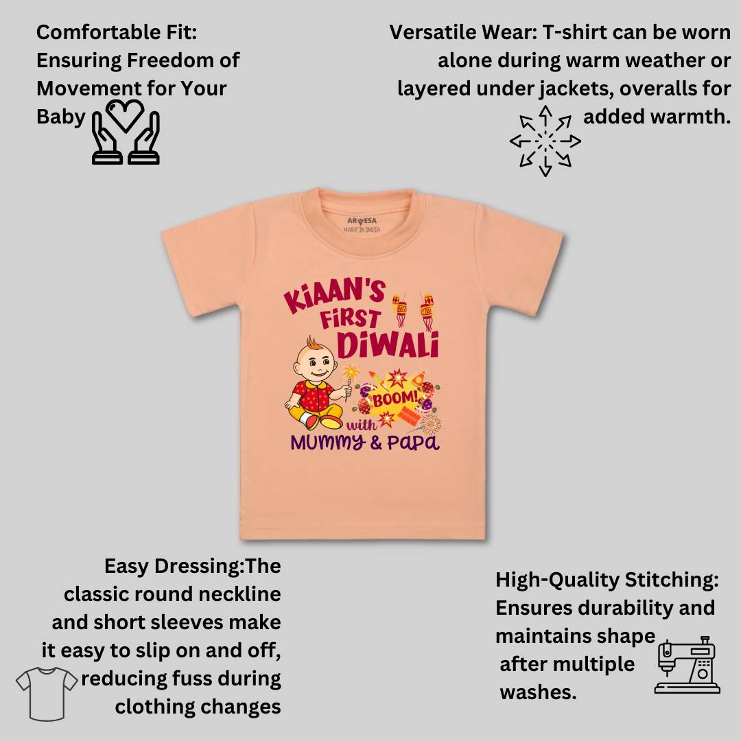 Arvesa My First Diwali Baby Boy & Girl Dress