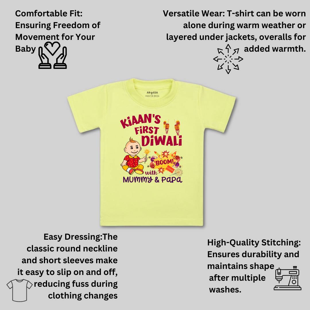 Arvesa My First Diwali Baby Boy & Girl Dress