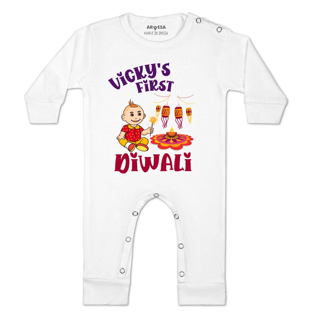 Arvesa My First Diwali Baby Boy & Girl Dress