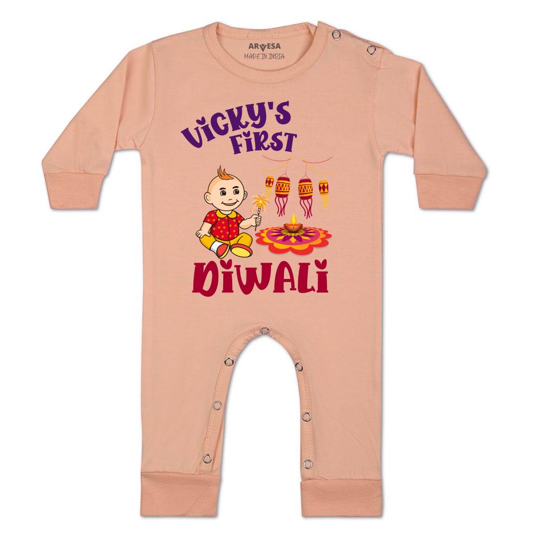 Arvesa My First Diwali Baby Boy & Girl Dress