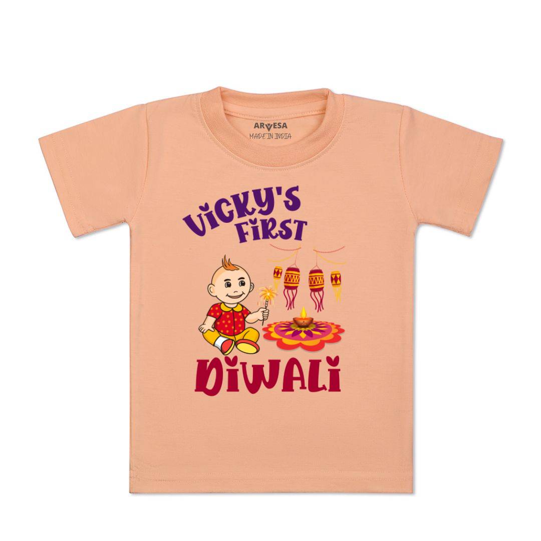 Arvesa My First Diwali Baby Boy & Girl Dress