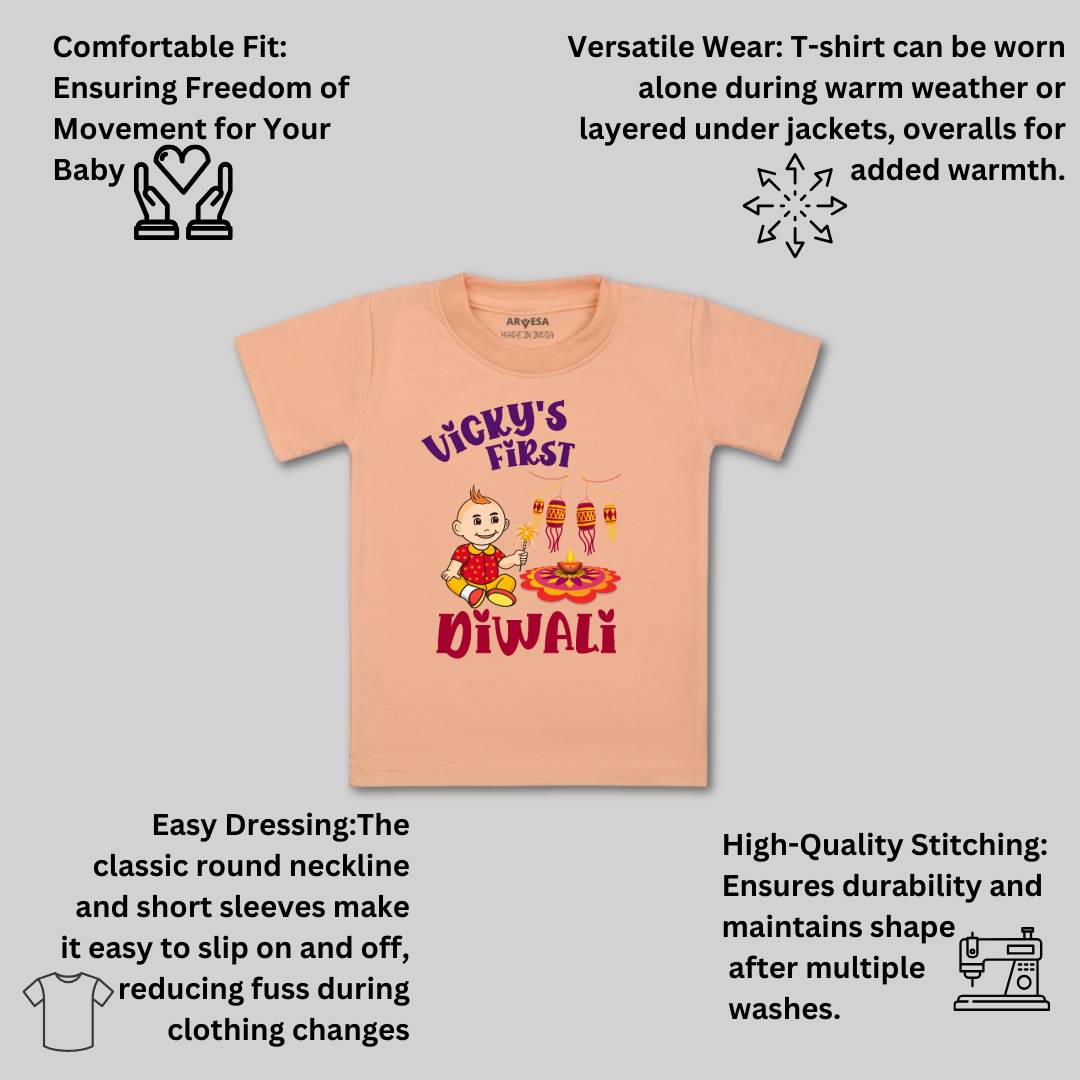 Arvesa My First Diwali Baby Boy & Girl Dress