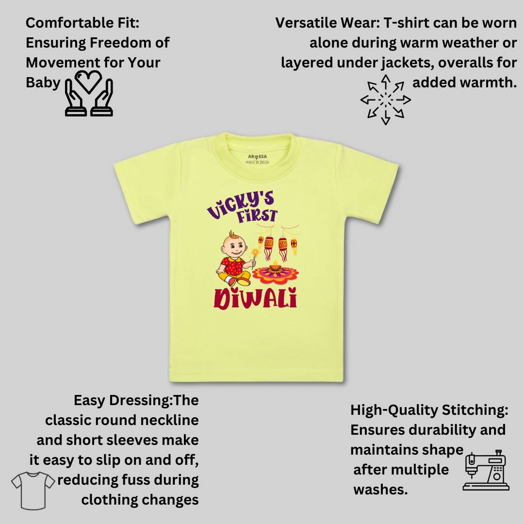 Arvesa My First Diwali Baby Boy & Girl Dress