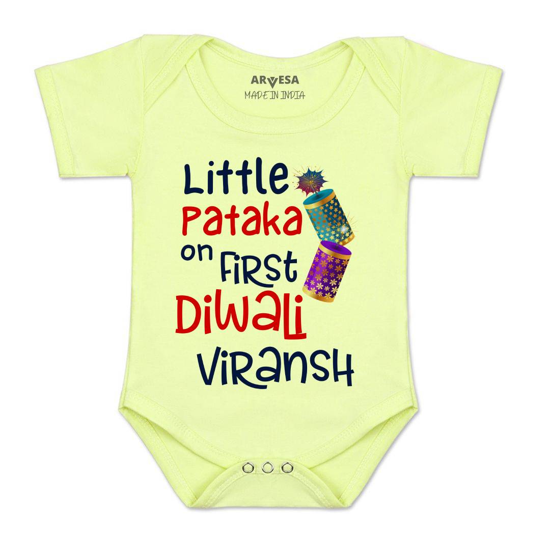 Arvesa My First Diwali Baby Boy & Girl Dress