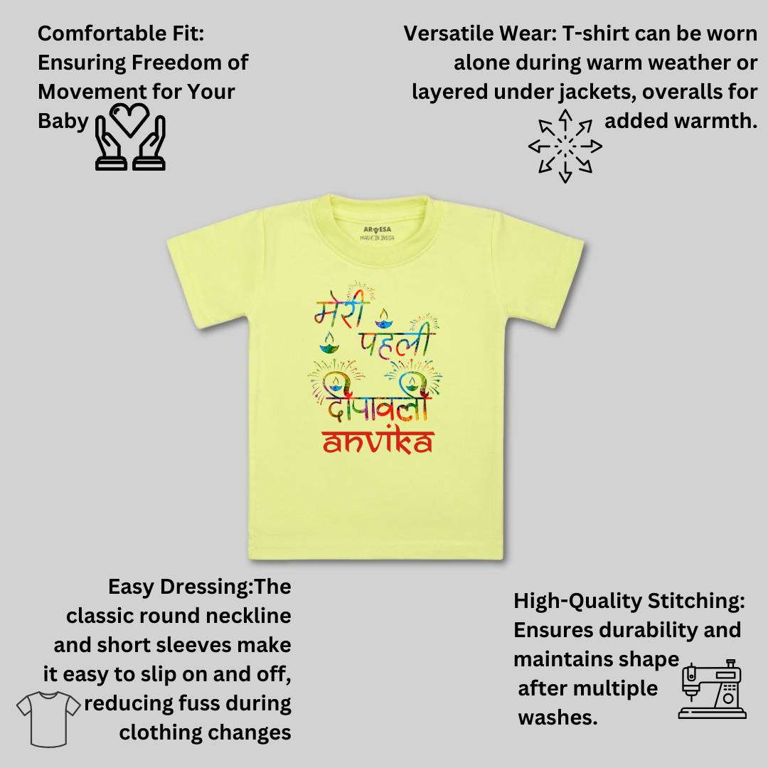 Arvesa My First Diwali Baby Boy & Girl Dress