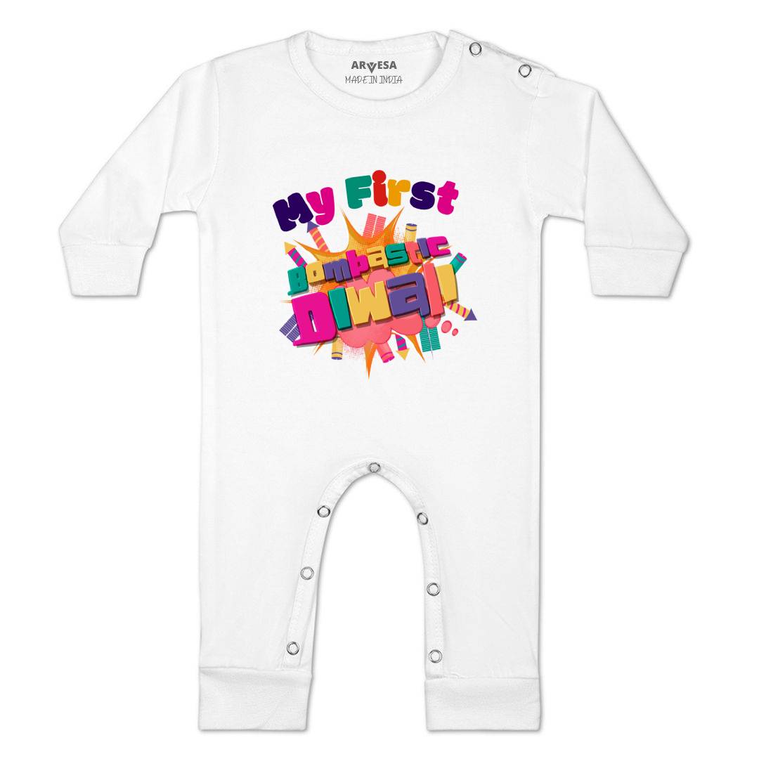 Arvesa Design-1117 Diwali My First Baby Boy and Baby Girl Dress .