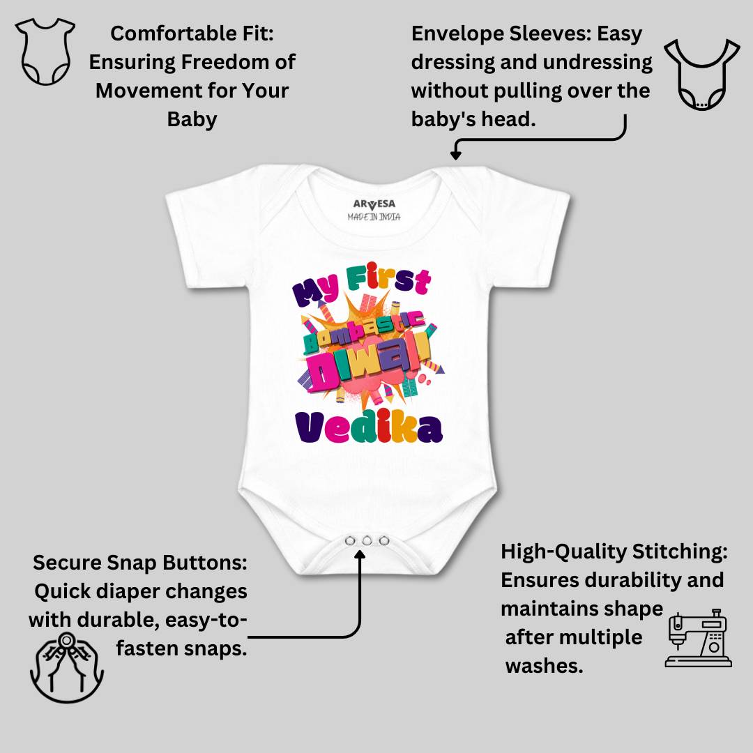 Arvesa My First Diwali Baby Boy & Girl Dress