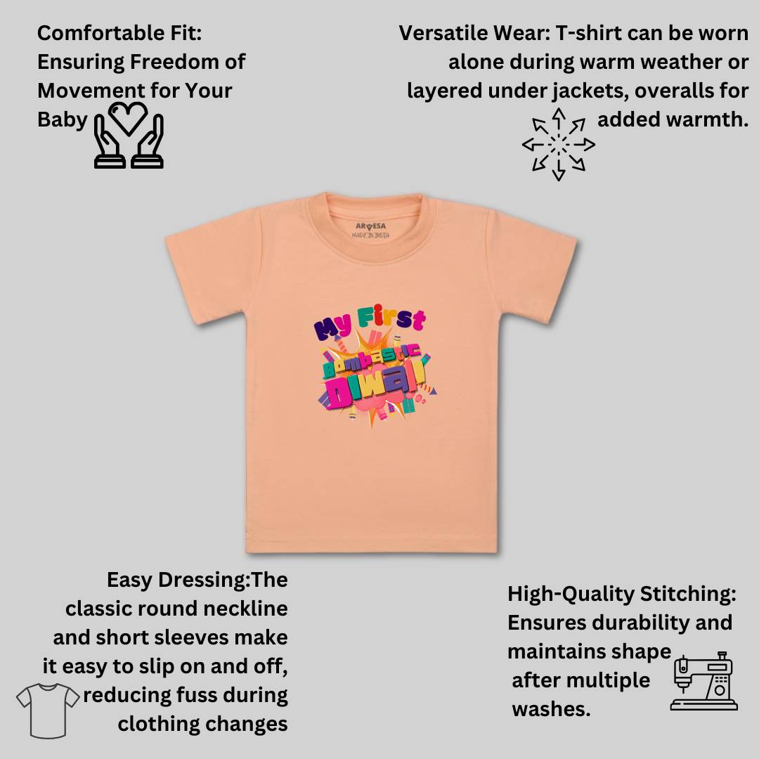 Arvesa Design-1117 Diwali My First Baby Boy and Baby Girl Dress .
