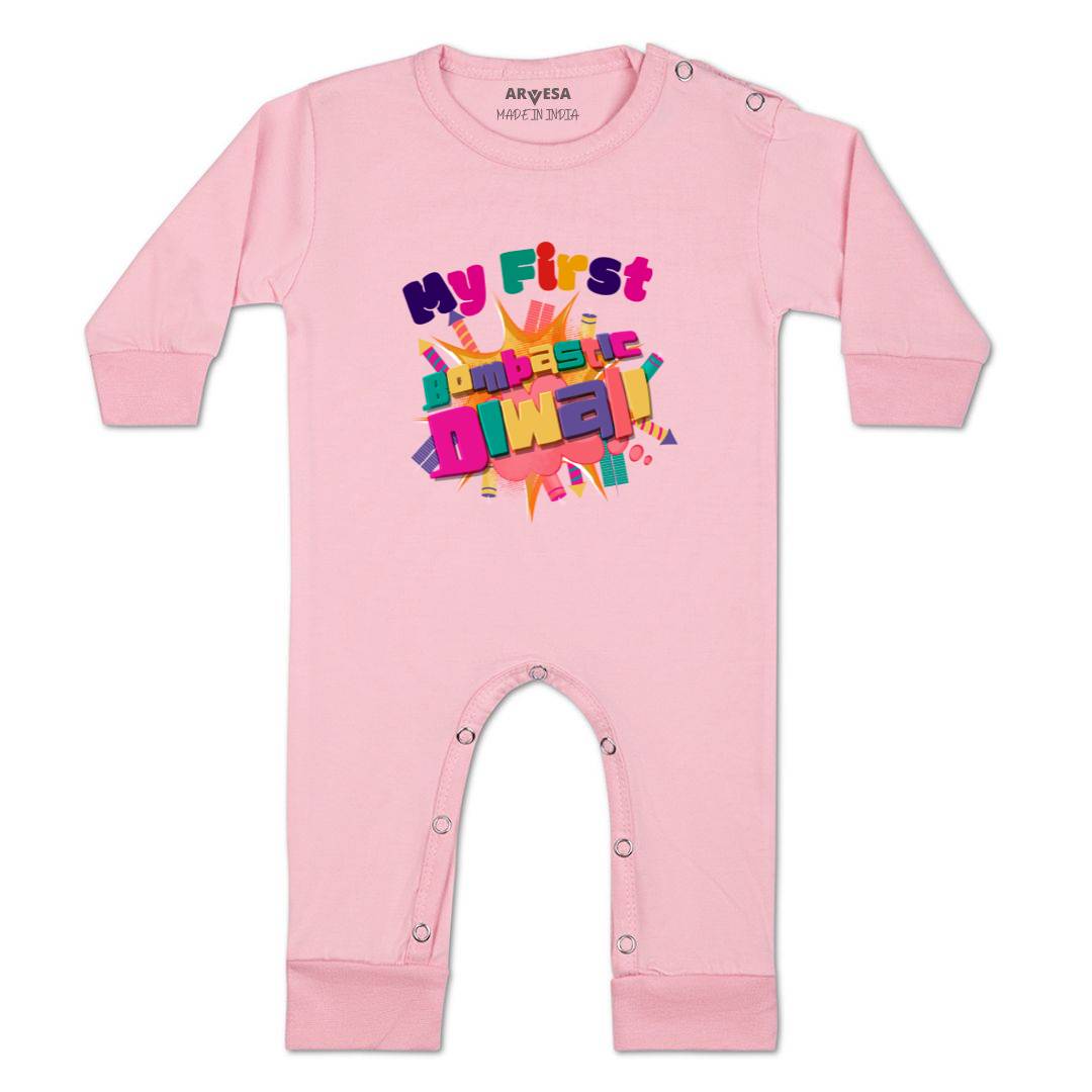 Arvesa Design-1117 Diwali My First Baby Boy and Baby Girl Dress .