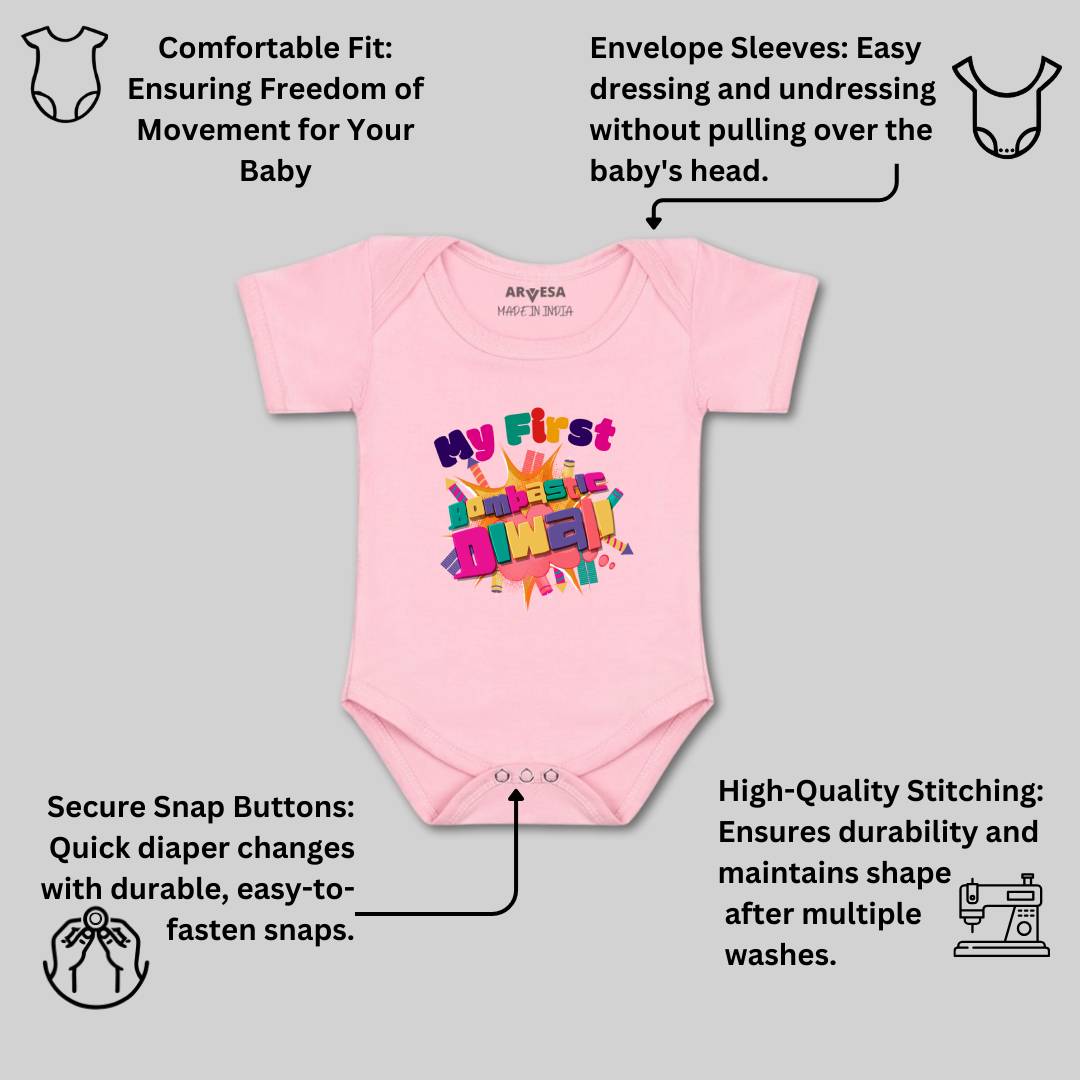 Arvesa Design-1117 Diwali My First Baby Boy and Baby Girl Dress .