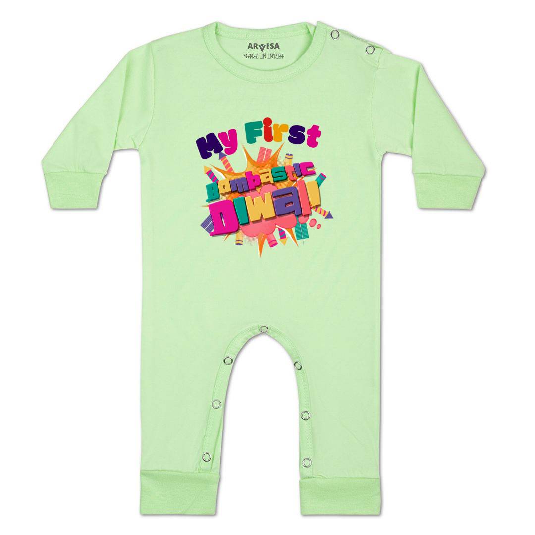 Arvesa Design-1117 Diwali My First Baby Boy and Baby Girl Dress .