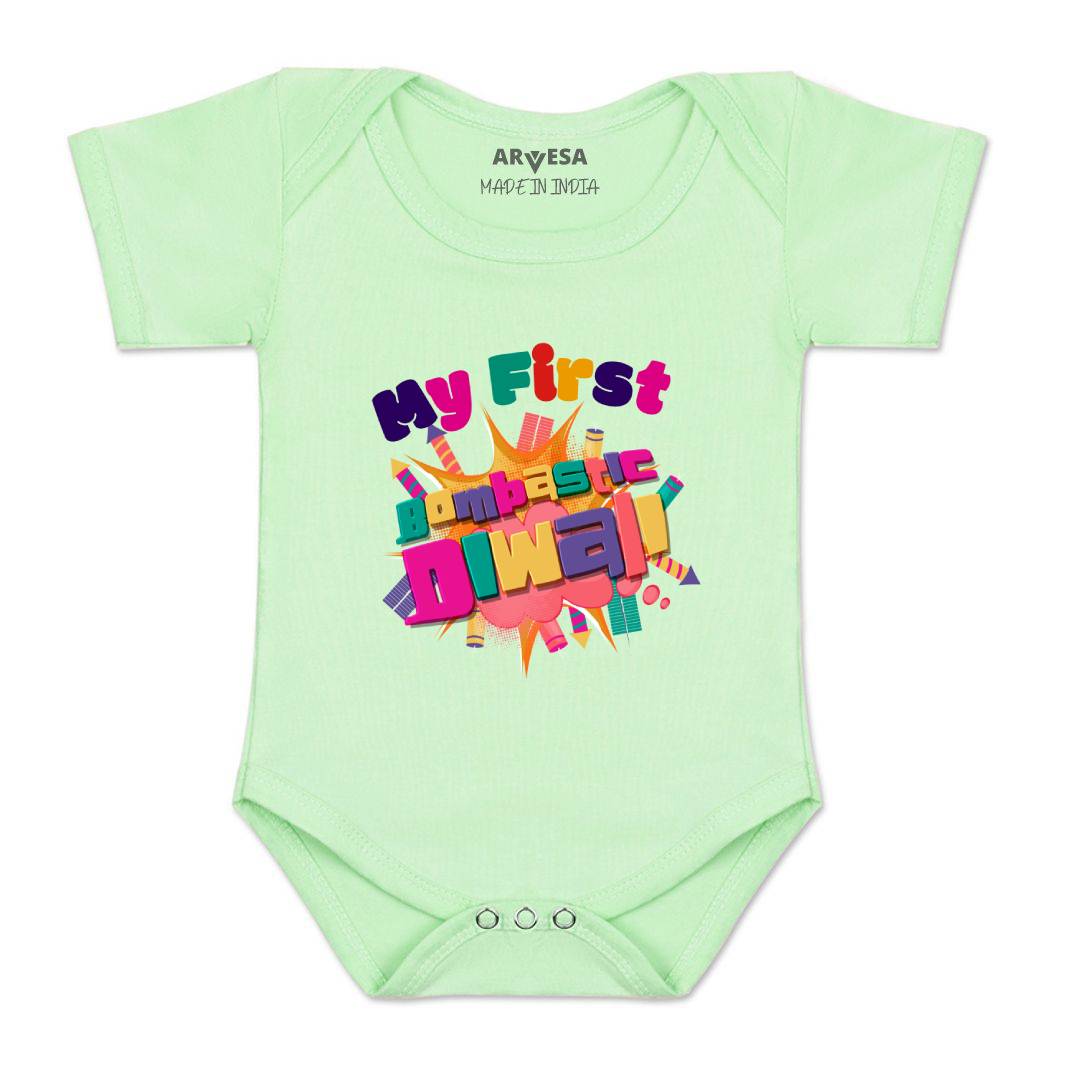 Arvesa Design-1117 Diwali My First Baby Boy and Baby Girl Dress .