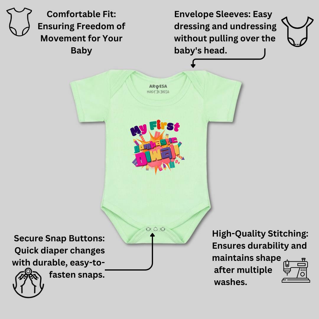Arvesa Design-1117 Diwali My First Baby Boy and Baby Girl Dress .