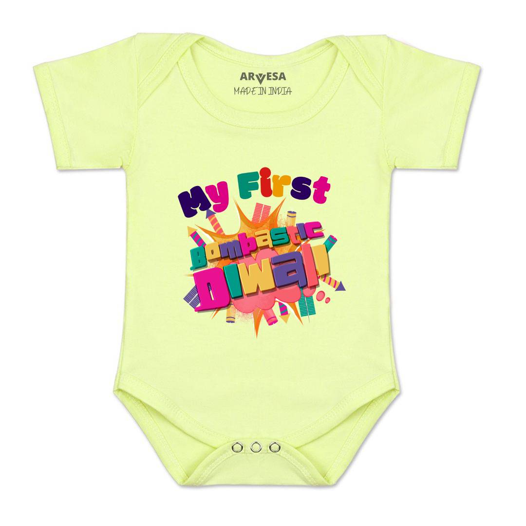 Arvesa Design-1117 Diwali My First Baby Boy and Baby Girl Dress .