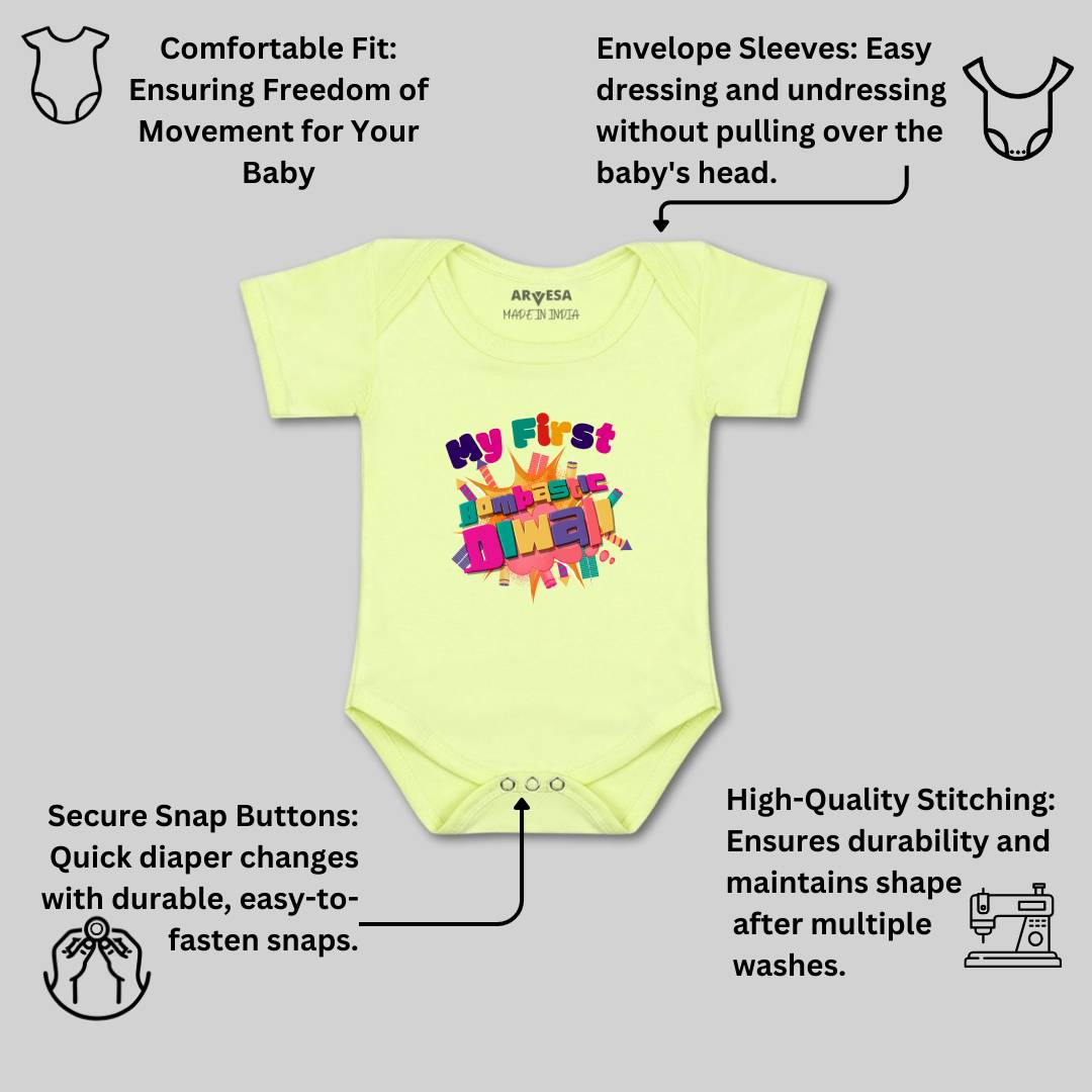 Arvesa Design-1117 Diwali My First Baby Boy and Baby Girl Dress .