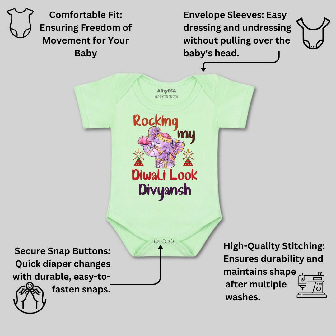 Arvesa My First Diwali Baby Boy & Girl Dress