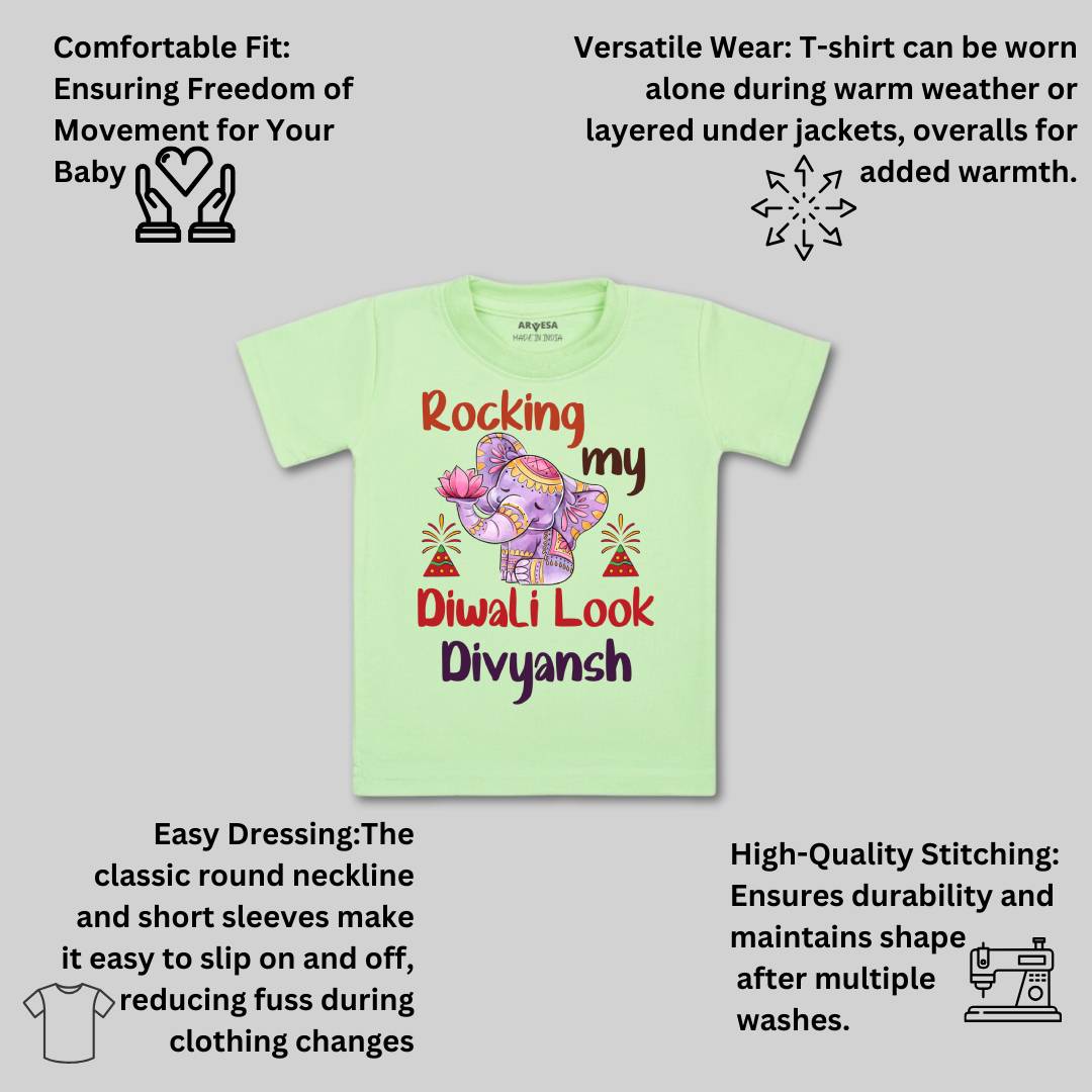 Arvesa My First Diwali Baby Boy & Girl Dress