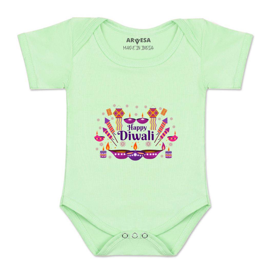 Arvesa Design-1123 Diwali My First Baby Boy and Baby Girl Dress .