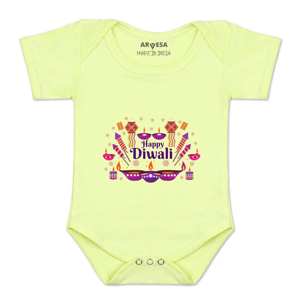 Arvesa Design-1123 Diwali My First Baby Boy and Baby Girl Dress .