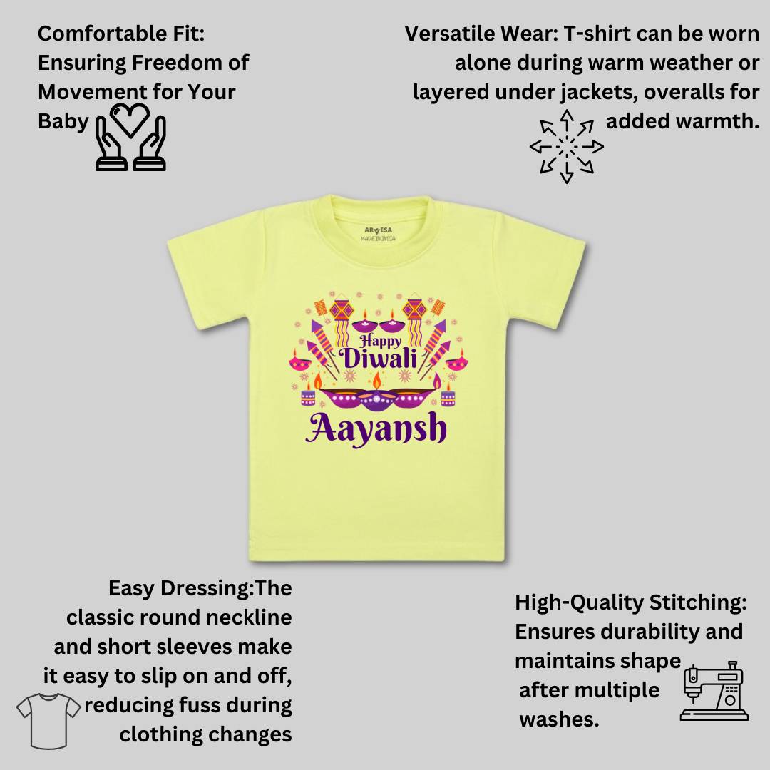 Arvesa My First Diwali Baby Boy & Girl Dress