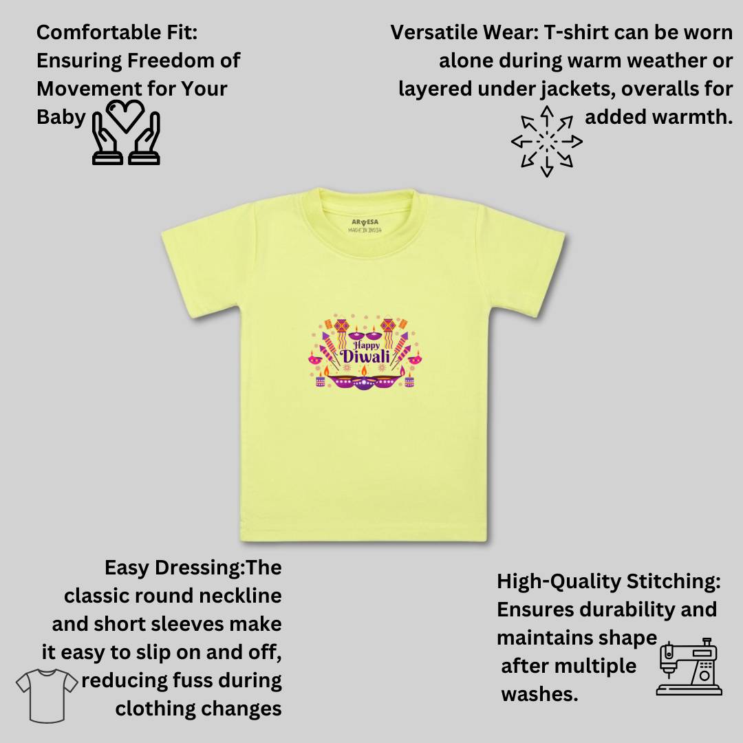 Arvesa Design-1123 Diwali My First Baby Boy and Baby Girl Dress .