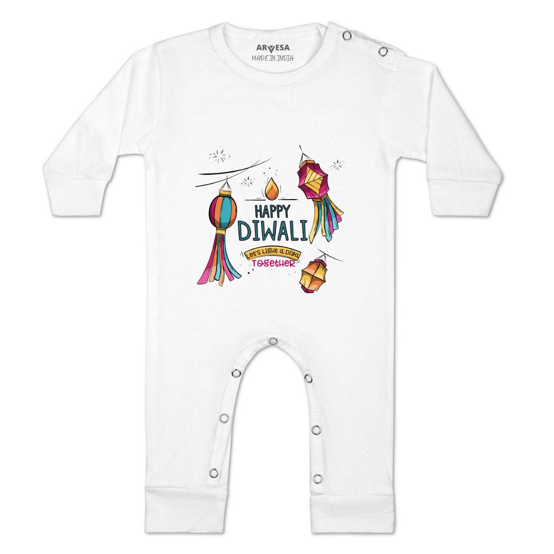Arvesa Design-1124 Diwali My First Baby Boy and Baby Girl Dress .